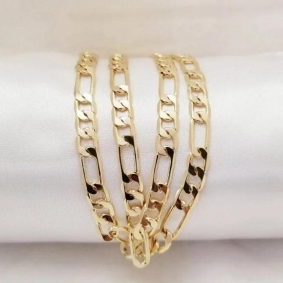 14K Gold Plated Green Rhinestones Saint Jude Men's Necklace - Picture 2 of 4